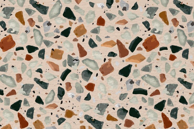 Photo gratuit motif de fond terrazzo, dessin abstrait