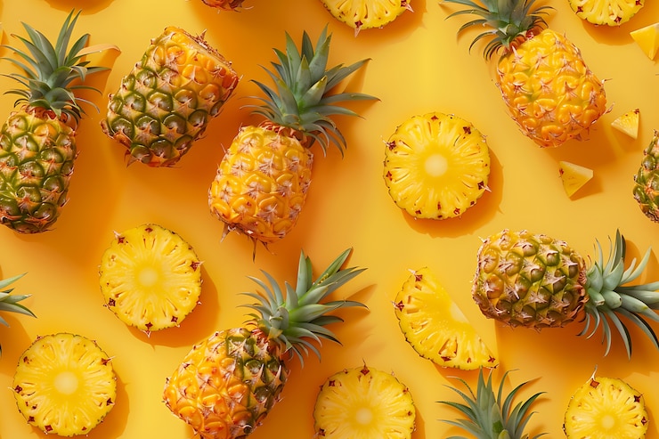 Photo gratuit motif de fruits exotiques