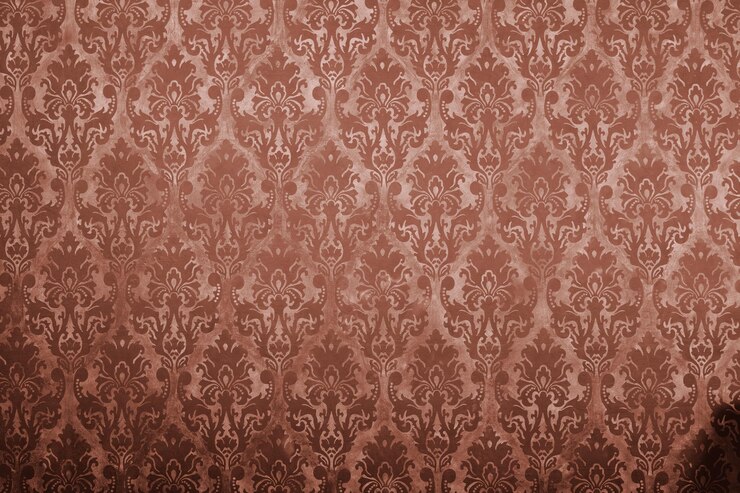 Photo gratuit motif vintage marron sur le vieux mur. intérieur riche en motifs rétro vintage