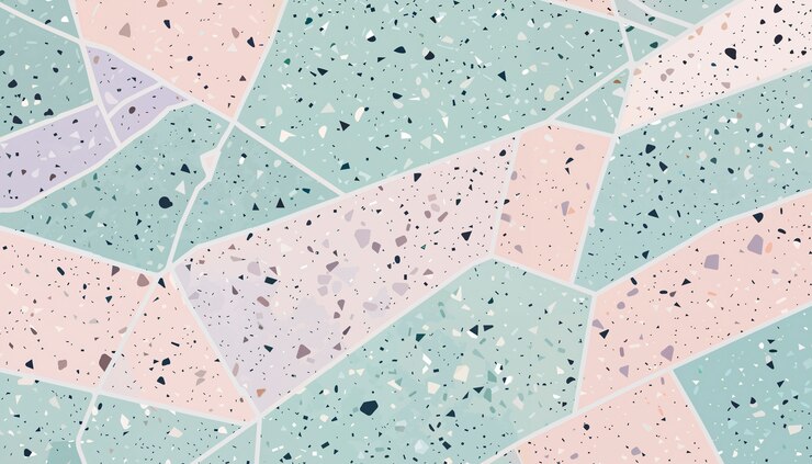 Photo gratuit des motifs de terrazzo pastel