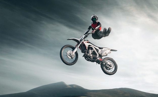 Photo gratuite moto freestyle