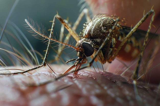 Photo gratuite moustique très détaillé