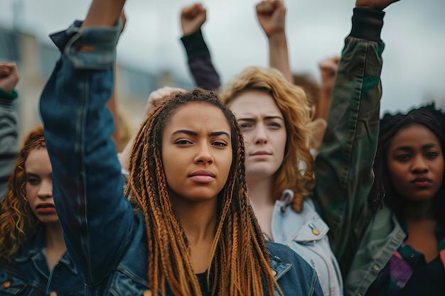 Photo gratuite mouvement de grève des femmes de 8 millions