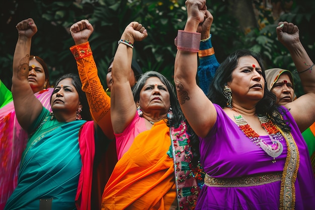 Photo gratuite mouvement de grève des femmes de 8 millions