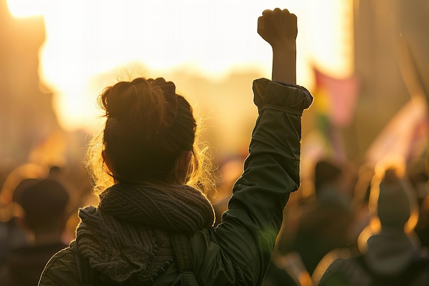 Photo gratuite mouvement de grève des femmes de 8 millions