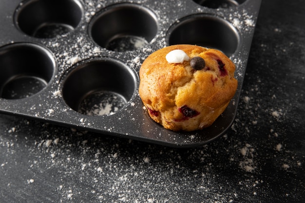 Photo gratuite muffin dans un moule