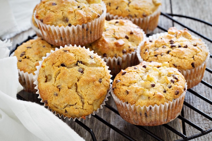 Photo gratuit muffins à l'amande et à l'avoine sans gluten