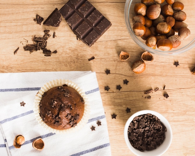 muffins au chocolat