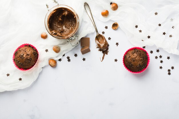 muffins au chocolat