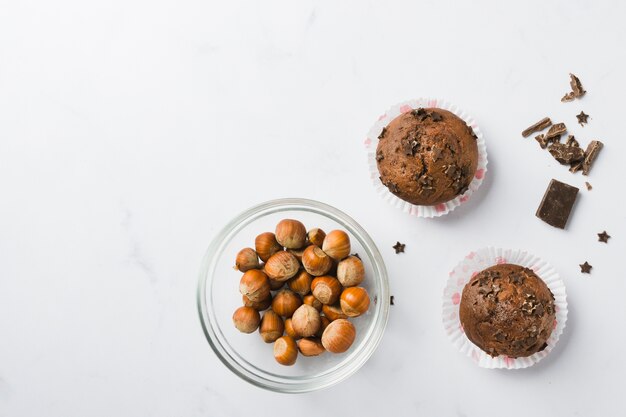 muffins au chocolat