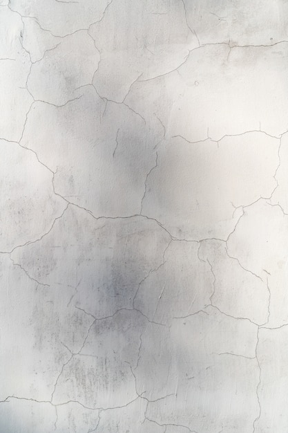 Photo gratuite mur de béton fissuré blanc couleur blanche pour fond de texture