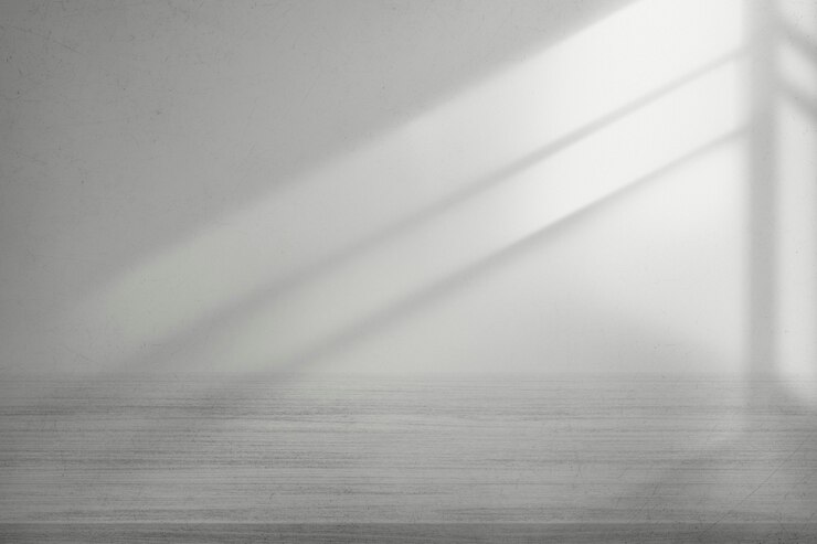 Photo gratuit mur blanc avec fond de produit de sol gris