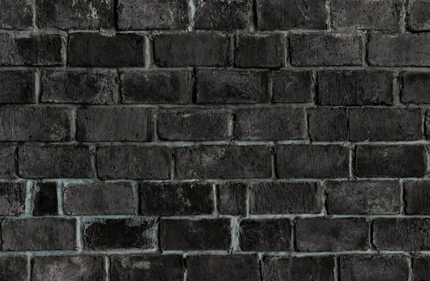 Mur de brique texturé noir