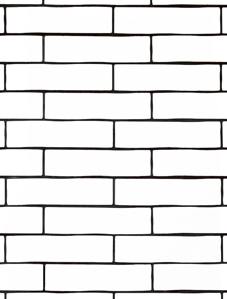 Photo gratuit mur de briques blanches. fond avec des carreaux de céramique blancs.