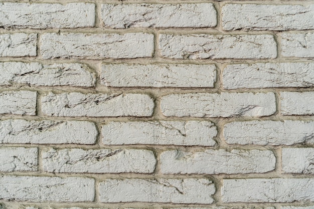 Mur de briques blanches. Texture de brique avec remplissage blanc