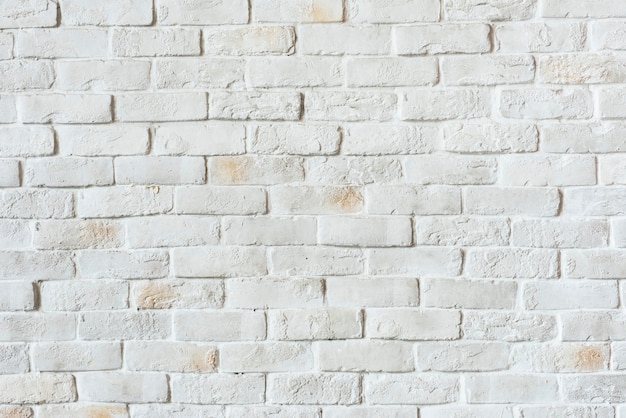 Mur de briques blanches texturé