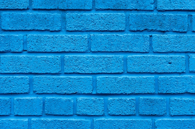 Mur de briques bleues