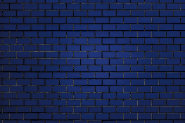 Mur de briques bleues