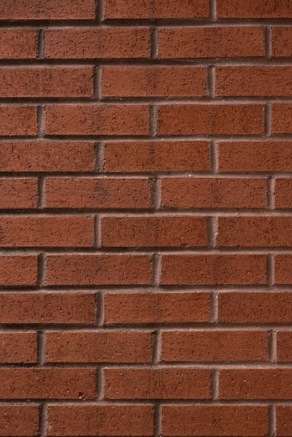Mur de briques brunes