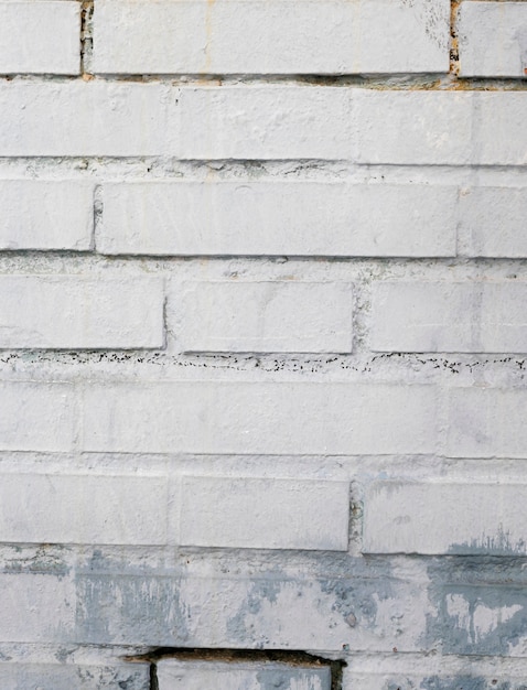 Photo gratuite mur de briques brutes peintes
