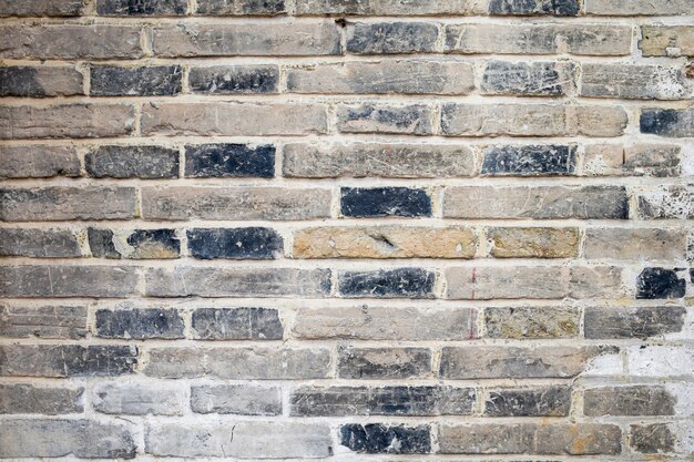 Mur de briques avec du ciment