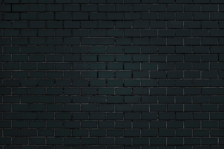 Photo gratuit mur de briques noires