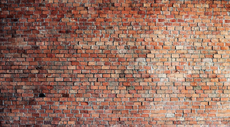 Photo gratuit mur de briques rouges vides