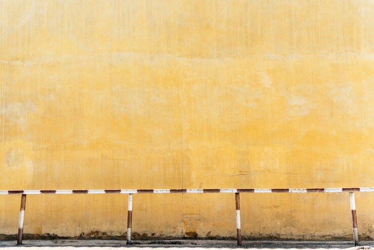 Photo gratuit mur jaune