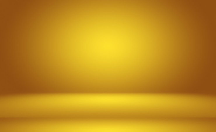 Photo gratuit mur de studio dégradé jaune or de luxe abstrait, bien utilisé comme arrière-plan, mise en page, bannière et présentation du produit.