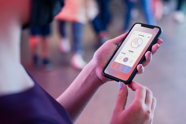 Musique en streaming avec application pour téléphone portable