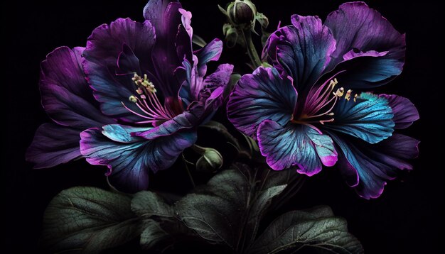 Nature Beauty Fonds d'écran floraux avec AI Art génératif AI générative