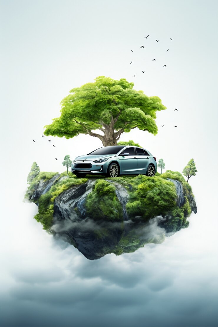 Photo gratuit la nature étouffée par la pollution au co2