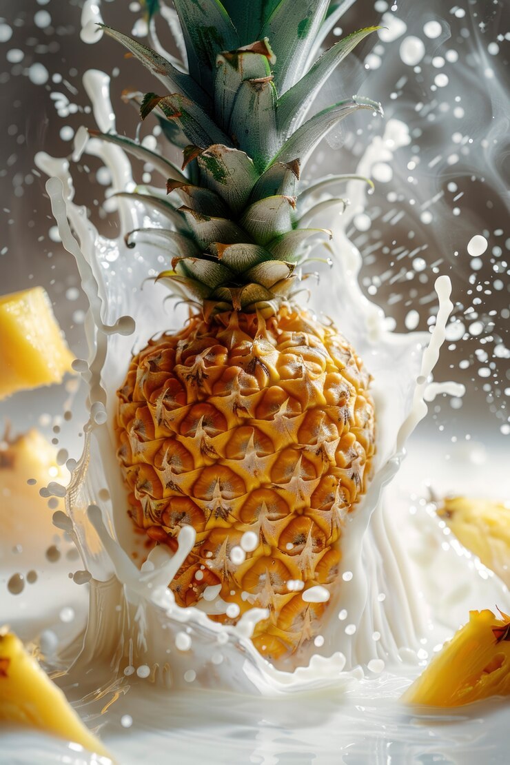 Photo gratuit une nature morte d'ananas délicieuse