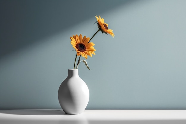 Photo gratuite nature morte au bouquet de tournesol