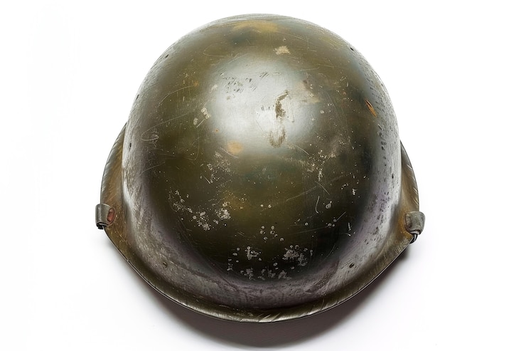 Photo gratuit la nature morte du casque du soldat