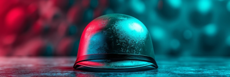 Photo gratuit la nature morte du casque du soldat