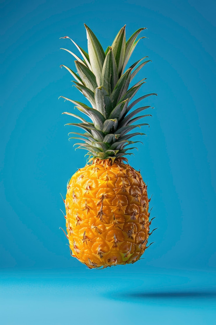 Photo gratuit nature morte gourmande avec un ananas