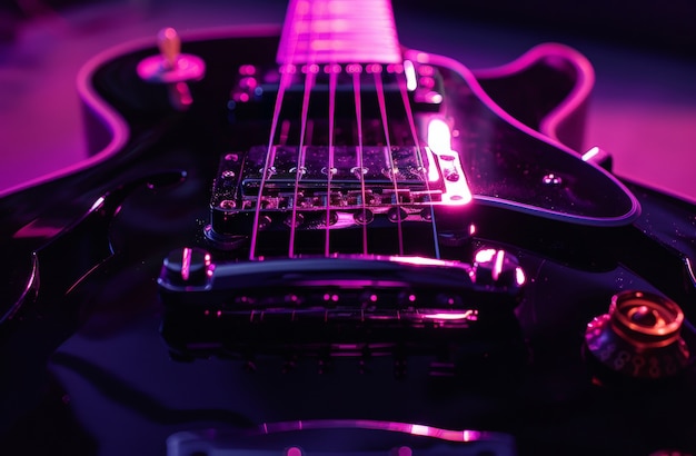 Photo gratuite la nature morte de la guitare électrique