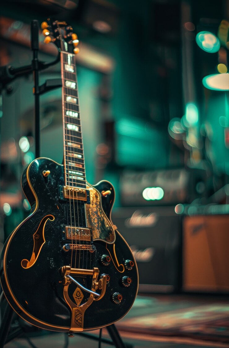 Photo gratuit la nature morte de la guitare électrique