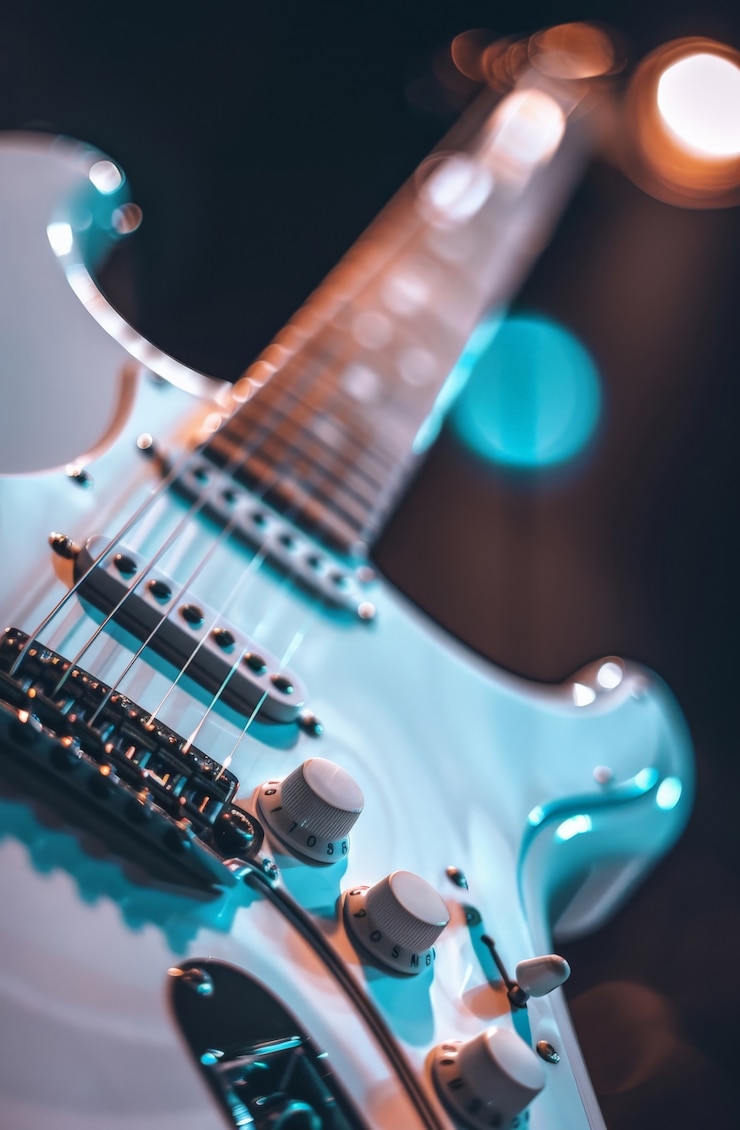 Photo gratuit la nature morte de la guitare électrique