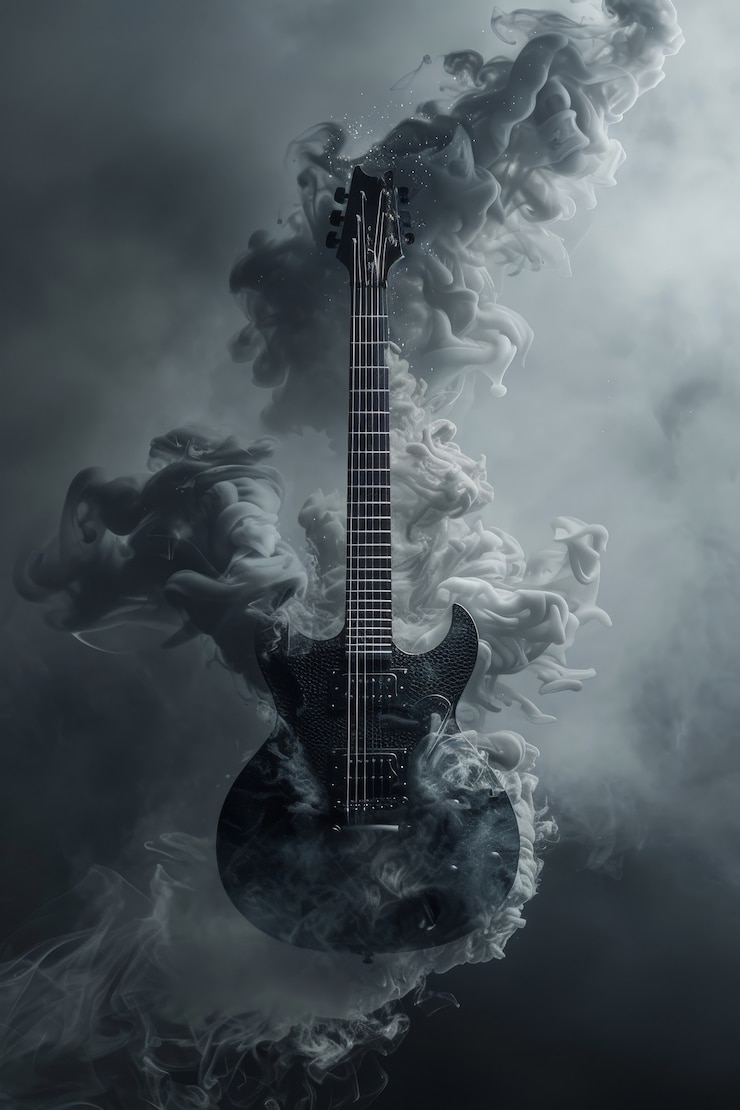 Photo gratuit la nature morte de la guitare électrique