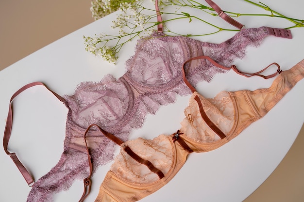 Nature morte de lingerie soutien-gorge