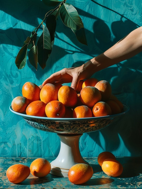 Photo gratuite la nature morte de la mangue