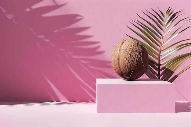 Photo gratuite la nature morte à la noix de coco