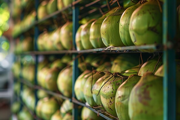 Photo gratuite la nature morte à la noix de coco