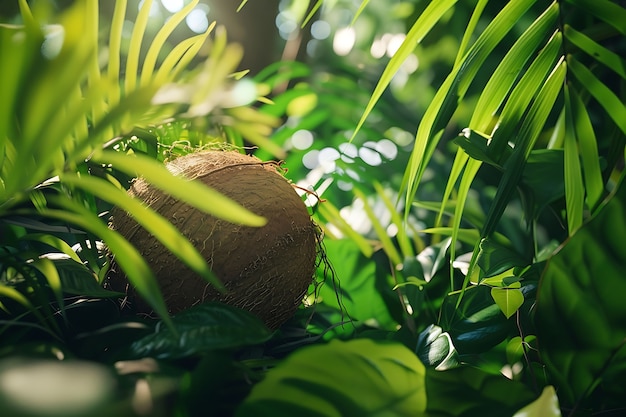 Photo gratuite la nature morte à la noix de coco