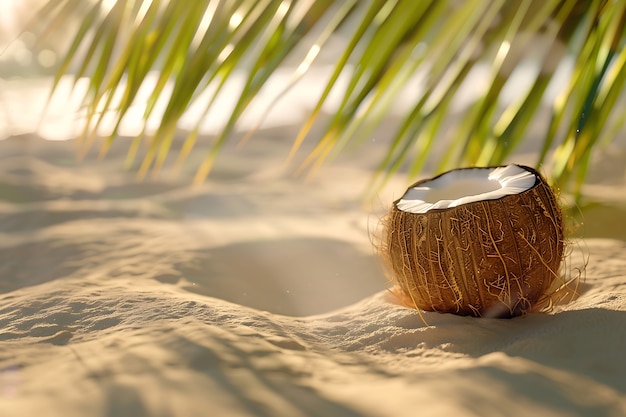 Photo gratuite la nature morte à la noix de coco