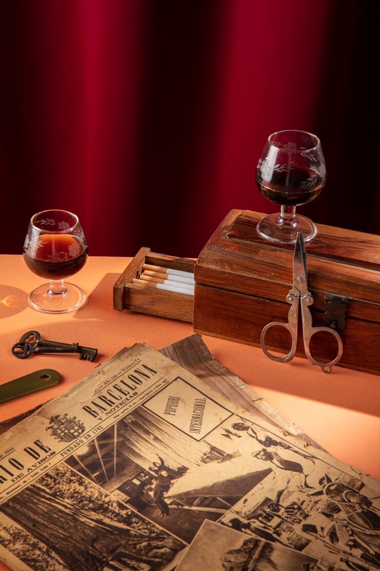 Photo gratuit nature morte d'objets vintage