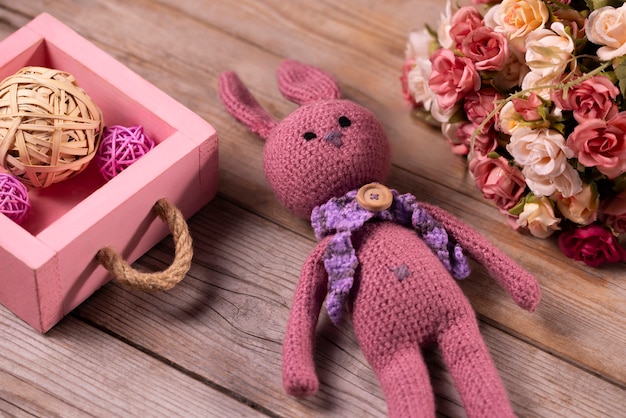 La nature morte des peluches au crochet