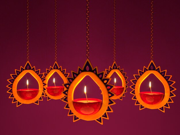 Nature morte pour la célébration de diwali